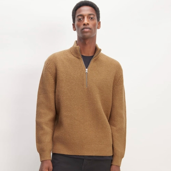 Everlane Other - Everlane The Felted Merino Half-Zip Sweater - Good For Taller Medium Person